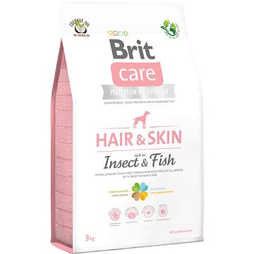 Obrázok Brit Care Dog Hair&Skin Insect&Fish 3 kg (8595602550135)