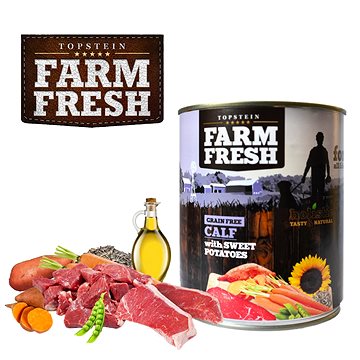 Obrázok Farm Fresh Dog Calf with Sweet Potatoes konzerva 800g