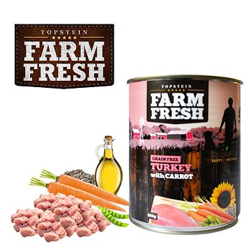 Obrázok Topstein Farm Fresh Turkey with Carrot 400 g (8595598900365)