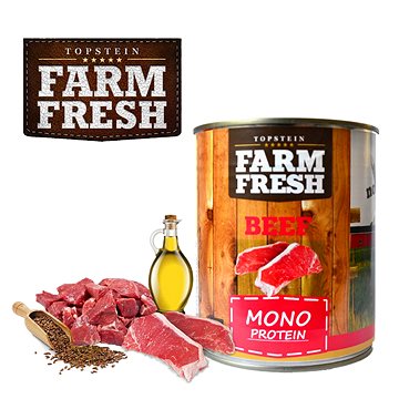 Obrázok Farm Fresh Dog Monoprotein konzerva Beef 400g