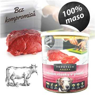 Obrázok Topstein Hovädzie steaky v plechu 800 g