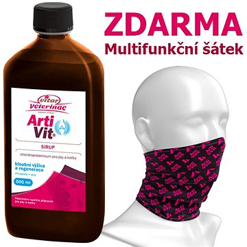 Obrázok Vitar Veterinae Artivit sirup 500 ml + Multifunkčná šatka ZDARMA (8595011142044)