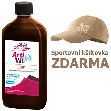 Obrázok Vitar Veterinae Artivit sirup 500ml +  kšiltovka béžová (8595011142556)