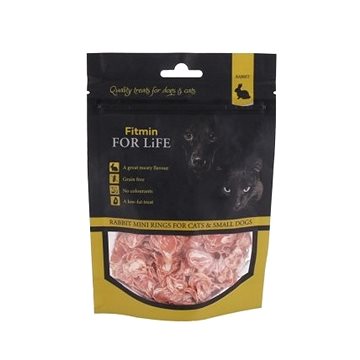 Obrázok Fitmin FFL dog & cat treat rabbit mini rings 70 g (8595237018994)