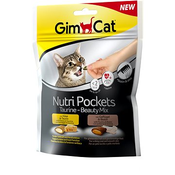 Obrázok GIMCAT Nutri Pockets Taurine-Beauty MIX 150g