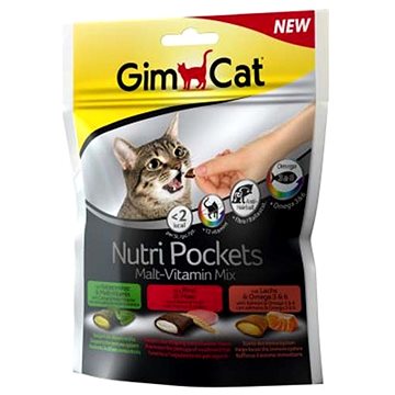 Obrázok GIMCAT Nutri Pockets malt+vitamin.mix 150g