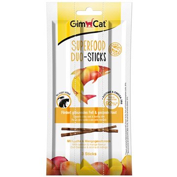 Obrázok GimCat Superfood Duo Sticks losos, mango 3 ks (4002064420554)