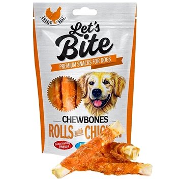 Obrázok Brit Let's Bite Chewbones Rolls & Chicken 110g