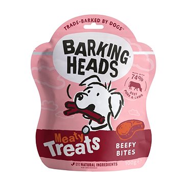 Obrázok BARKING HEADS Meaty Treats Beefy Bites 100g