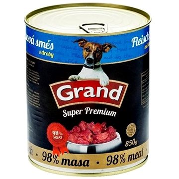 Obrázok GRAND konz.  Superpremium pes směs droby 850g