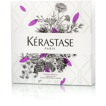 Obrázok Kérastase Blond Absolu darčeková kazeta pre ženy šampón Blond Absolu Bain Lumiére Hydrating Illuminating Shampoo 250 ml + maska na vlasy Blond Absolu Anti-Brass Blonde Perfecting Purple Masque 200 ml