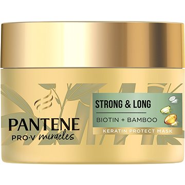 Obrázok PANTENE Strong & Long Obnovujúca keratínová maska 160 ml (8001841660479)