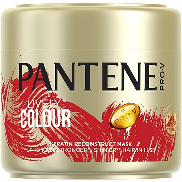 Obrázok Pantene Lively Colour maska na vlasy na ochranu farby 300 ml