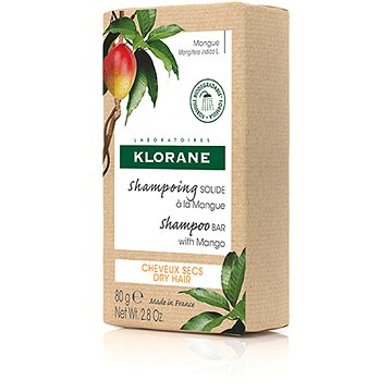 Obrázok KLORANE SHAMPOOING SOLIDE Á LA MANGUE tuhý šampón s mangom pre suché vlasy 1x80 g