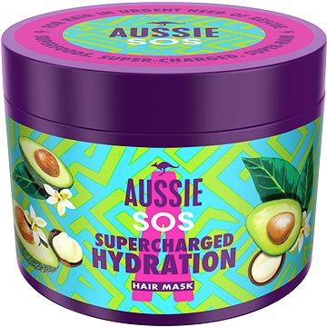 Obrázok AUSSIE SOS Maska na vlasy Supercharged Moisture, 450 ml (8006540017197)