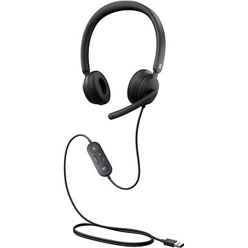 Obrázok Microsoft Modern USB Headset, Black - NOVINKA 15.6.2021 - předobjednávky 6ID-00017