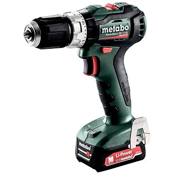 Obrázok Metabo AKU příklepový šroubovák PowerMaxx SB 12 BL 2x4 + sada vrtáků 13 dílů v rolovací tašce