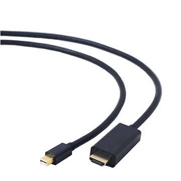 Obrázok GEMBIRD Kabel CABLEXPERT miniDisplayPort na HDMI, 4K, M/M, 1,8m, EDS-CC-mDP-HDMI-6