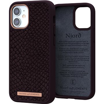 Obrázok Njord Eldur Case for iPhone 12 Mini Aubergine (SL14043)