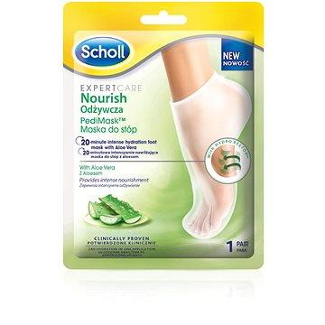 Obrázok SCHOLL PediMask™ Expert Care Vyživující maska na nohy s aloe vera 1 pár (5900627095753)