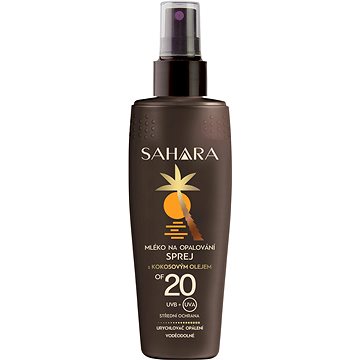 Obrázok Sahara Sun mlieko na opaľovanie v spreji s kokosovým olejom SPF 20 150 ml