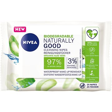 Obrázok NIVEA Naturally Good Cleansing Wipes 25 ks (9005800333793)