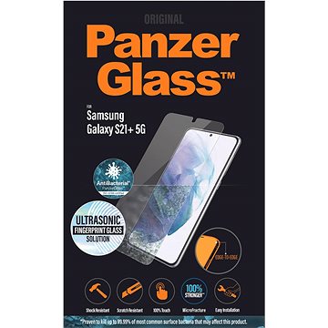 Obrázok PanzerGlass Edge-to-Edge Antibacterial pre Samsung Galaxy S21+ 5G (celolepené s funkčným odtlačkom p (7270)