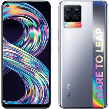 Obrázok Realme 8 DualSIM 6 GB/128 GB strieborný (RMX3085SL6)