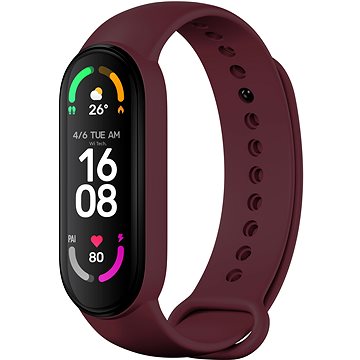 Obrázok RhinoTech pre Xiaomi Mi Band 6 vínovo červený (RTACC057)