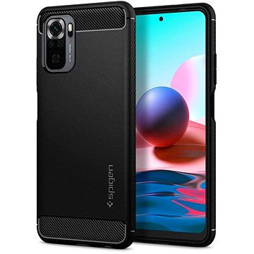 Obrázok Spigen Rugged Armor Black Xiaomi Redmi Note 10 (ACS02063)