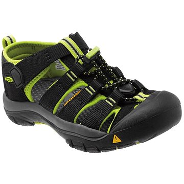 Obrázok Keen 1009965 Detské sandále NEWPORT H2 JR, black/lime green-černá čierna 34