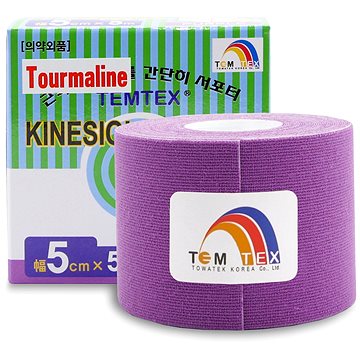 Obrázok Tejp. TEMTEX kinesio tape Tourmaline fialová 5cmx5m