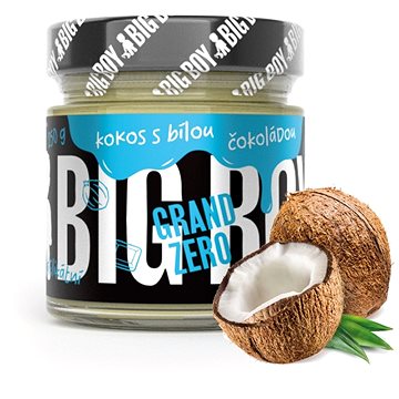 Obrázok BIG BOY Grand Zero s Kokosom a bielou čokoládou 250 g (8594193033669)