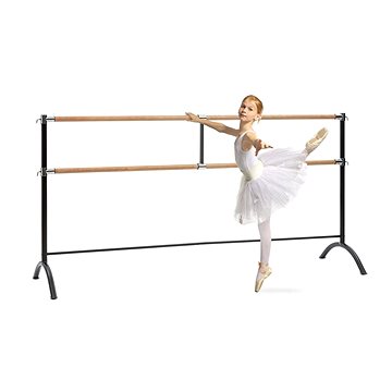 Obrázok Klarfit Barre Marie, dvojitá baletná tyč, voľne stojaca, 220 x 113 cm, 2 x 38 mm Ø