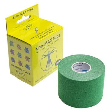 Obrázok Kine-MAX Tape Super-Pro Cotton Kinesiology zelená 5cmx5m