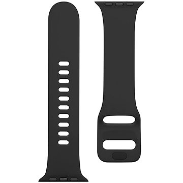 Obrázok Tactical Silikónový remienok s prackou pre Apple Watch 42/44 mm Grain Black (8596311138928)