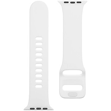 Obrázok Tactical Silikónový remienok s prackou pre Apple Watch 42/44 mm White (8596311138935)