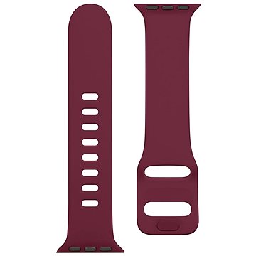 Obrázok Tactical Silikónový remienok s prackou pre Apple Watch 38/40 mm Wine Red (8596311138904)