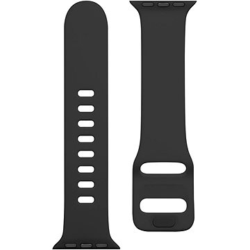 Obrázok Tactical Silikónový remienok s prackou pre Apple Watch 38/40 mm Grain Black (8596311138874)