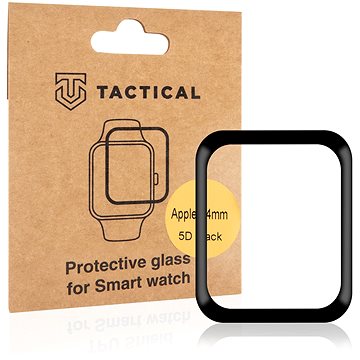 Obrázok Tactical Glass Shield 5D sklo pre Apple Watch 4/5/6/SE 44 mm Black (8596311130243)