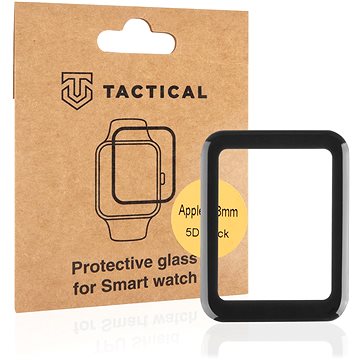 Obrázok Tactical Glass Shield 5D sklo pre Apple Watch 38 mm Series 1/2/3 Black (8596311135484)