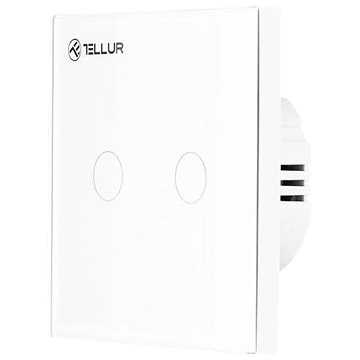 Obrázok Tellur WiFi Smart Spínač, 2 porty, 1800 W, 10 A., bílý TLL331051