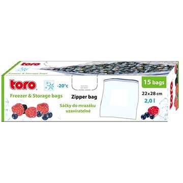 Obrázok TORO Vrecká na potraviny TORO 15ks 2l