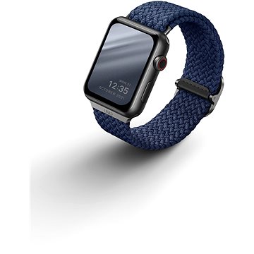 Obrázok UNIQ Aspen Braided remienok pre Apple Watch 40/38 mm modrý (UNIQ-40MM-ASPOBLU)