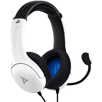 Obrázok PDP LVL40 Wired Headset – biely – PS4/PS5 (708056065973)