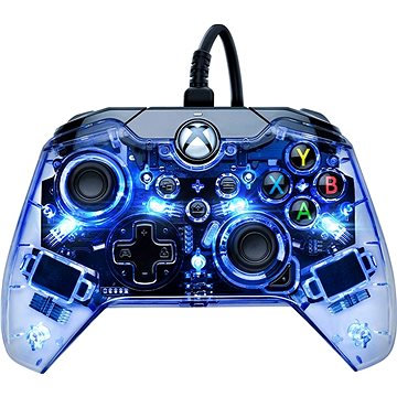 Obrázok PDP Afterglow Wired Controller – priehľadný svietiaci – Xbox (708056067632)