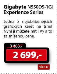 GIGABYTE N550D5-1GI Experience Series 