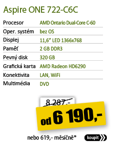 Acer Aspire ONE 722-C6Ckk 