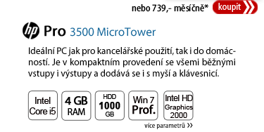 HP Pro 3500 MicroTower 