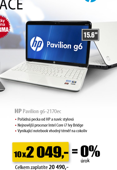 HP Pavilion g6-2170ec 
